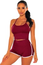 Summer Sports Halter Vest and Shorts Set