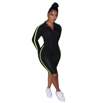 Autumn Sports Fitness Long Sleeves Shirt and Shorts Tracksuit