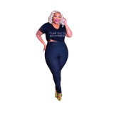 Plus Size High Waist Fitted Leggings