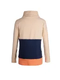 Autumn Contrast Turtleneck Regular Pullover Shirt