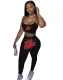 Summer Print Two Piece Leggings Jogger Set