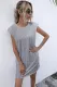 Summer Solid Plain O-Neck Regular Shirt Dress
