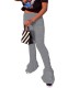 Bell Bottom High Waist Sexy Ruched Pants