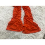 Bell Bottom High Waist Sexy Ruched Pants