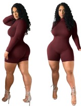 Autumn Sexy Long Sleeve Tight Plain Rompers
