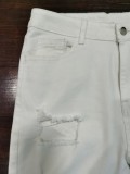 Stylish Cut Out High Waist Slim Jeans