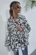 Autumn Fit and Flare Print Shirt with Wide Sleeves