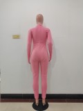Sexy Long Sleeve Bodycon Blank Jumpsuit