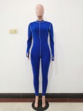 Sexy Long Sleeve Bodycon Blank Jumpsuit