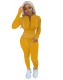 Autumn Sports Fitness Matching Top and Leggings Jogger Suit