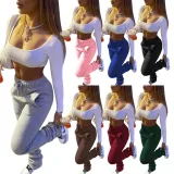 Winter High Waist Drawstrings Track Pants
