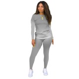 Autumn Casual Matching Gradient Shirt and Pants Set