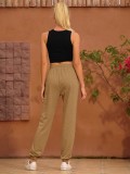 Summer Drawstrings Regular Pants