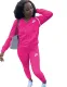 Autumn Print Long Sleeve Zip Up Hoodie Tracksuit