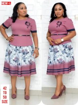 Africa Mother of the Bride Two Piece Skirt Set with Belt