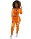 Autumn Fitness Crop Top and Pants Zip Up Tracksuit