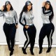 Sequins Long Sleeve Zip Up Regular Tracksuit