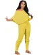 Winter Casual Knitting Plain Crop Top and Pants Set