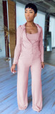 Autumn Casual 3PC Ribbed Tracksuit