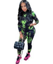 Autumn Tie Dye African Hoody Sweatsuit