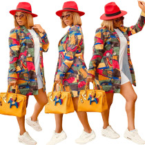 Autumn African Colorful Long Coat
