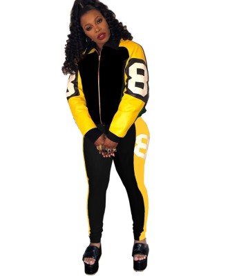 Winter Matching Sports Jersey and Pants Set