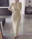 Winter Round Neck Long Sheather Sweater Dress
