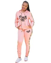 Autumn Letter Print Hoody Tracksuit