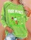 Autumn Print Round Neck Regular Shirt