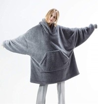 Winter Unisex Oversized Fleece Hoody Top