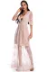 Autumn Occassional Floral Sequin V-Neck Long Dress