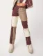 Autumn Contrast Tassels Regular Straight Jeans