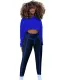 Autumn Sports Crop Top and High Waist Legging Set