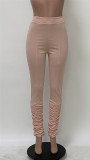 Autumn Sexy Fitted High Waist Stacked Trousers