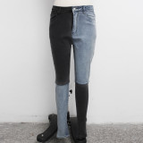 Winter Stylish Contrast Fitting Jeans