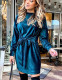 Spring Velvet Elegant Knotted Mini Dress