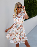 Summer Casual Floral Short Dress
