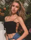 Summer Sexy Hollow Out Strap Crop Top