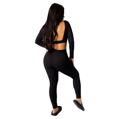 Party Solid Sexy Bodycon Crop Top and Pants Set