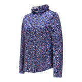 Spring Print Loose Shirt with Face Cover