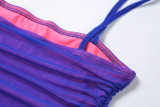 Party Sexy Purple Halter Mini Bodycon Dress