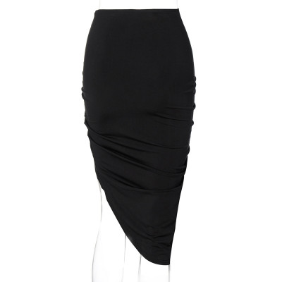 Sexy Irregular Ruched Midi Skirt