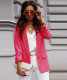 Office Elegant Long Sleeve Regular Blazer