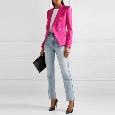 Office Elegant Long Sleeve Regular Blazer