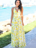 Summer Casual Floral Strap Long Dress