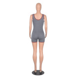 Sports Sleeveless Fit Rompers