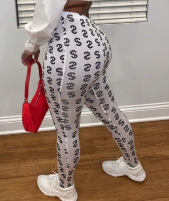 Dollar Print Sexy Fit Leggings