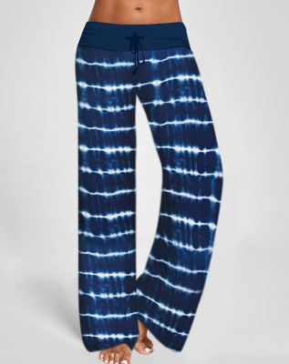 in-Home Stripes Wide Waistband Lounge Trousers