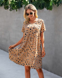 Summer Casual Print A-line Short Dress