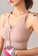 Summer Sports Pink Zip Up Yoga Bra